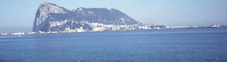 Вид Гибралтарской скалы с моря.