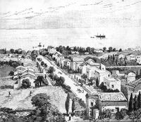 Немецкая колония в Хайфе, 1875 год.