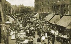 Еврейский квартал. Улица Вентворс. Лондон. Конец 19 в. Джуиш энциклопедия (1901–1912).