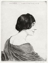 Ванда Ландовска, клавессинистка (1917)