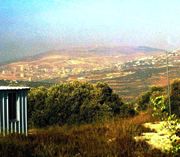 Вид с горы Хемед на Шхем в 2004 году
