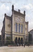 Синагога в Загребе. Фото 1906 г.