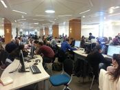 Учебный центр в Еврейском университете на горе Скопус, апрель 2013 года