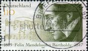 Феликс Мендельсон на почтовой марке.