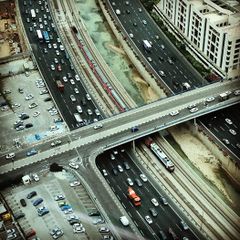 Вид на дерех Петах-Тиква с крыши торгового центра Азриэли. Фото So Nata