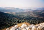 Вид из района Кармей Кедем на окрестности Кдумим в 2004 году