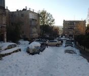 Иерусалим в снегу. Фото Григория Барштейна.