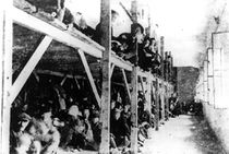 Македонские евреи в заключении у болгар на табачном комбинате — Скопье в 1943 г.