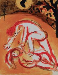 Марк Шагал, Каин и Эвель, 1960