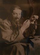 Ростовщик, фотоателье М. Грэйма. 1870-е годы. Подольская губ., г. Кременец, копия. Оригинал в Российском этнографическом музее