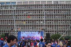 Ѓистадрутовская демонстрация 1 мая 2012 года на улице Арлозорова в Тель-Авиве