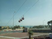 Канатная дорога к монастырю кармелитов в Хайфе. Фото Вадима Бугаенко.