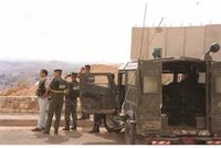 Израильские войска в иерусалимском районе Гило, который обстреливали из соседней арабской деревни Бейт-Джала. 2000 г. Фото М. Мильнера. Государственное бюро печати. Израиль.